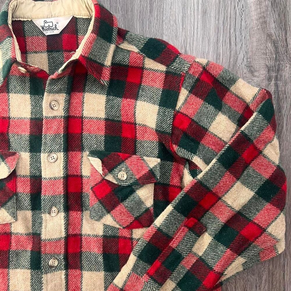Vintage 70s Woolrich Wool Flannel Shacket - Picture 4 of 8